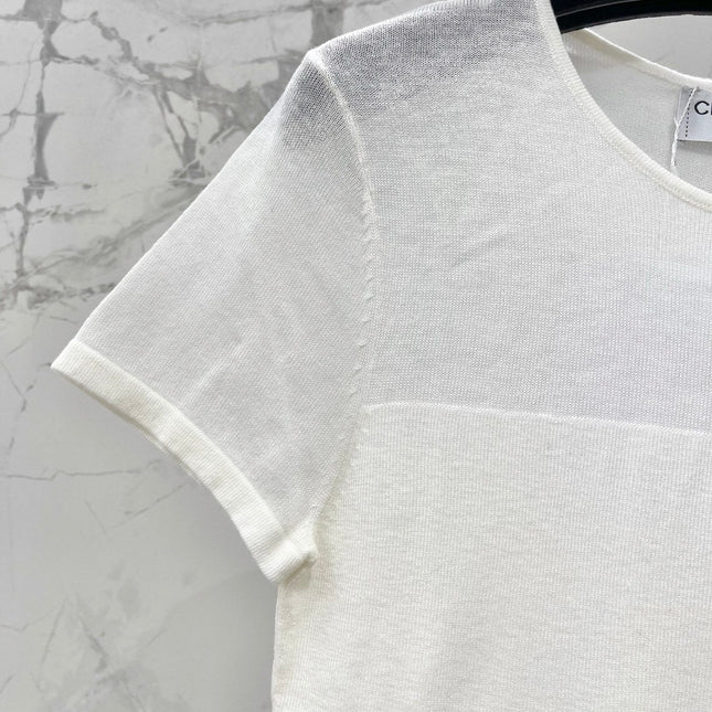 CHANEL 26S SHORT-SLEEVE KNIT TOP 1320
