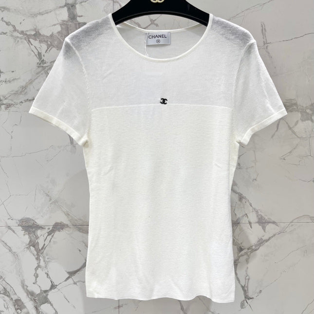 CHANEL 26S SHORT-SLEEVE KNIT TOP 1320