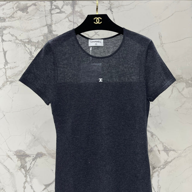 CHANEL 26S SHORT-SLEEVE KNIT TOP 1319