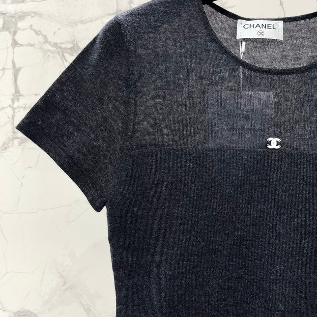 CHANEL 26S SHORT-SLEEVE KNIT TOP 1319