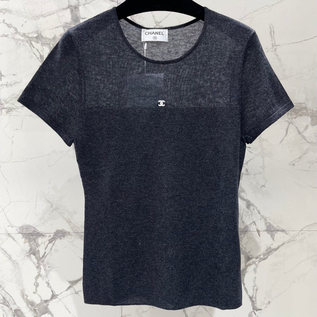 CHANEL 26S SHORT-SLEEVE KNIT TOP 1319