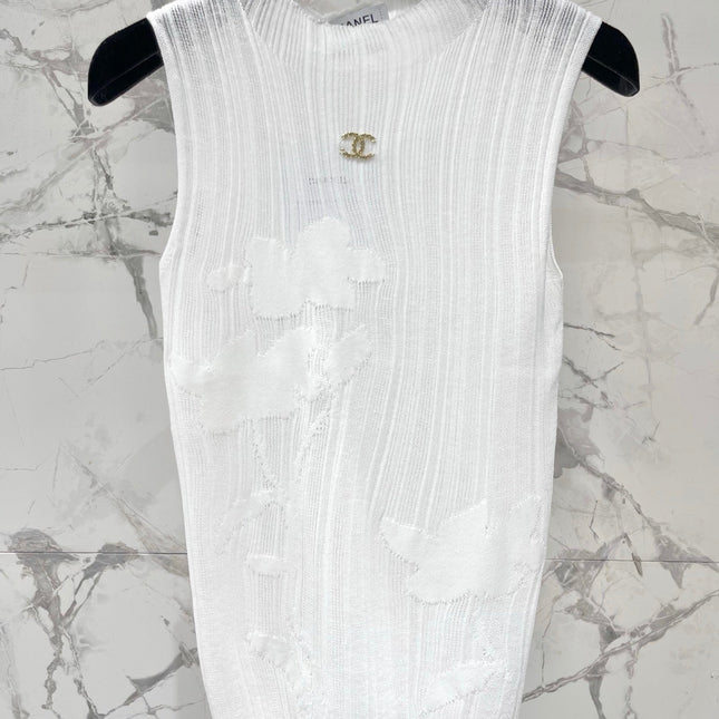 CHANEL 26S SLEEVELESS KNIT TOP 1318