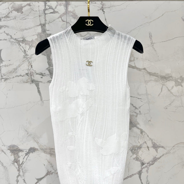 CHANEL 26S SLEEVELESS KNIT TOP 1318