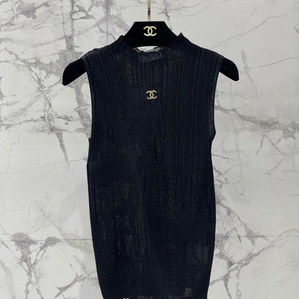 CHANEL 26S SLEEVELESS KNIT TOP 1317