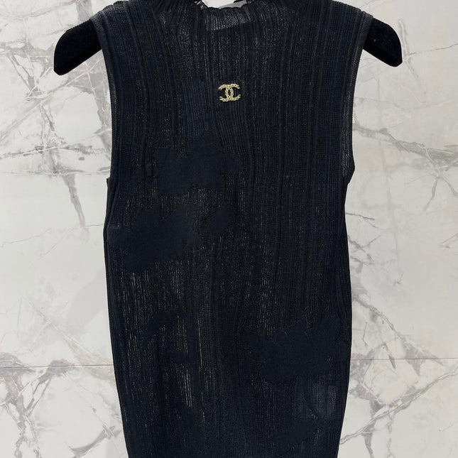 CHANEL 26S SLEEVELESS KNIT TOP 1317