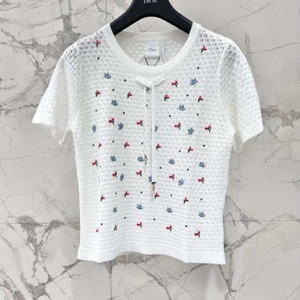 DIOR 26S SHORT-SLEEVE KNIT T-SHIRT 1315