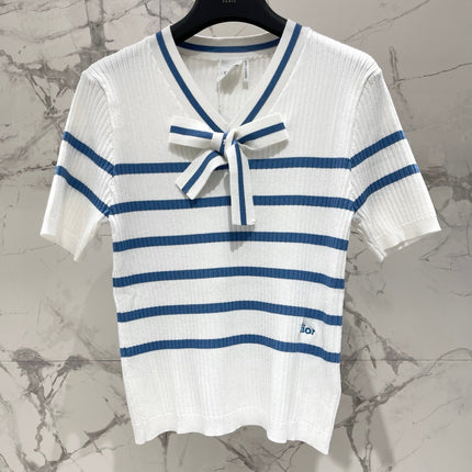 DIOR 26S SHORT-SLEEVE KNIT SWEATER 1328