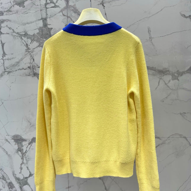 LOEWE 26S V-NECK KNITTED SWEATER 555