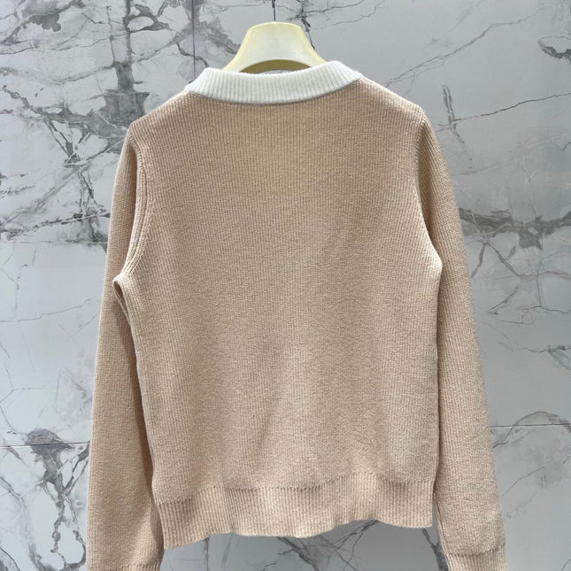 LOEWE 26S V-NECK KNITTED SWEATER 554