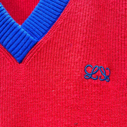 LOEWE 26S V-NECK KNITTED SWEATER 553