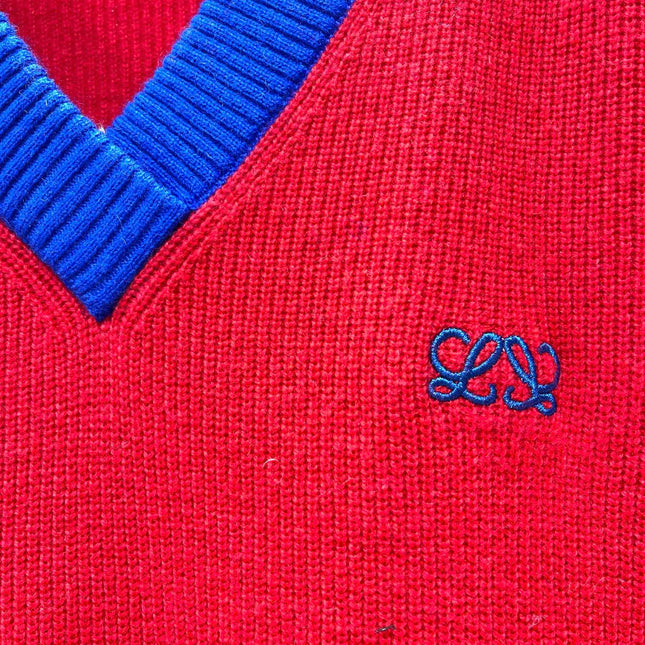 LOEWE 26S V-NECK KNITTED SWEATER 553