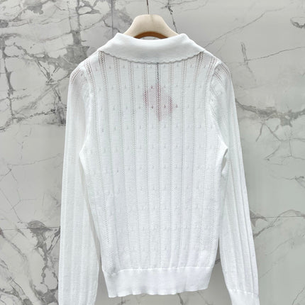MIUMIU 26S KNIT POLO SWEATER 1472