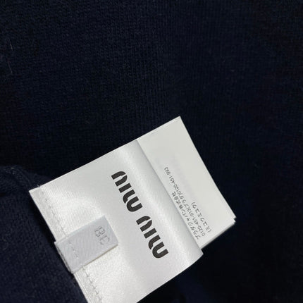 MIUMIU 26S V-NECK KNIT CARDIGAN 1302