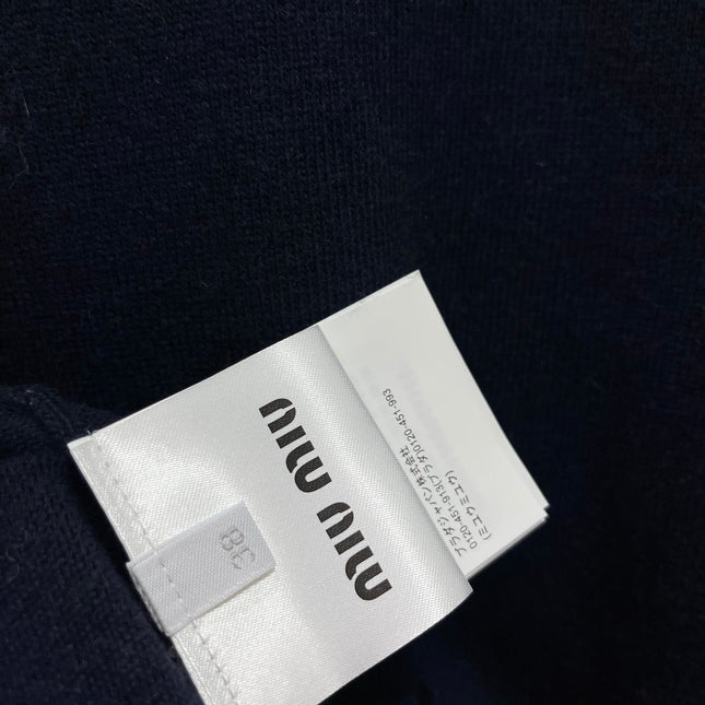 MIUMIU 26S V-NECK KNIT CARDIGAN 1302