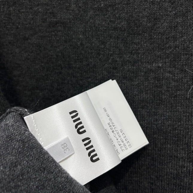 MIUMIU 26S V-NECK KNIT CARDIGAN 1301