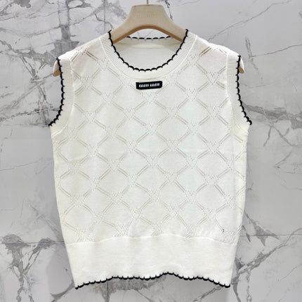 MIUMIU 26S SLEEVELESS KNIT TOP 1438