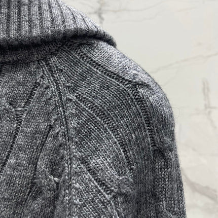 RALPH LAUREN 26S COLLARED CABLE-KNIT CARDIGAN 720