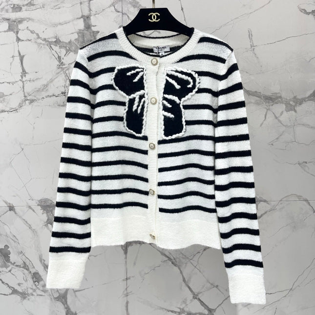 CHANEL 26S STRIPED CARDIGAN 1650