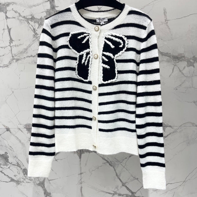 CHANEL 26S STRIPED CARDIGAN 1650