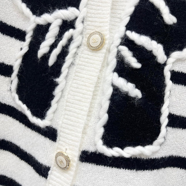 CHANEL 26S STRIPED CARDIGAN 1650