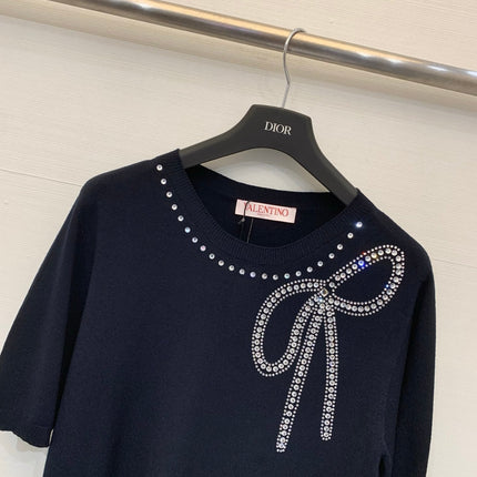 VALENTINO 26S SHORT SLEEVE KNIT TOP 227