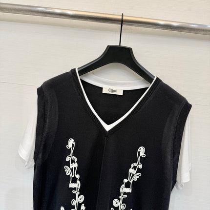CHLOE 26S SHORT-SLEEVE KNIT TOP STYLE 62