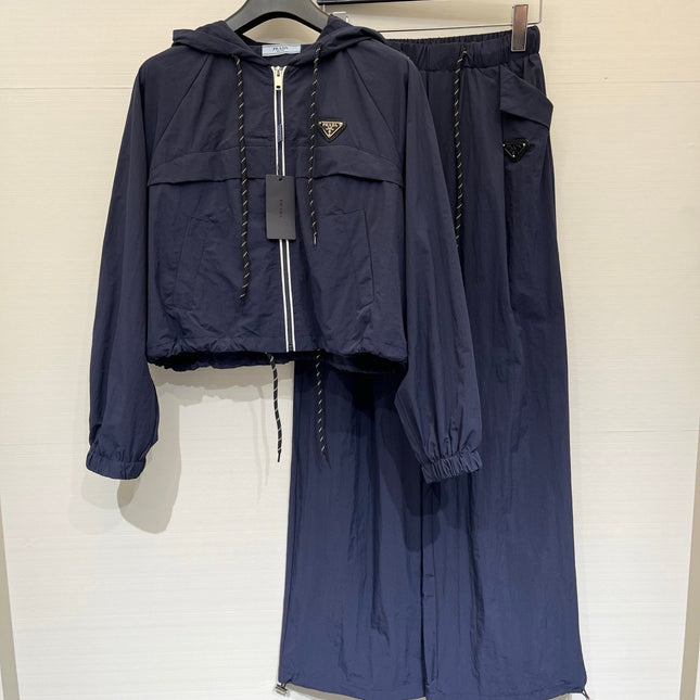PRADA 26S JACKET AND STRAIGHT-LEG PANTS SET 1033