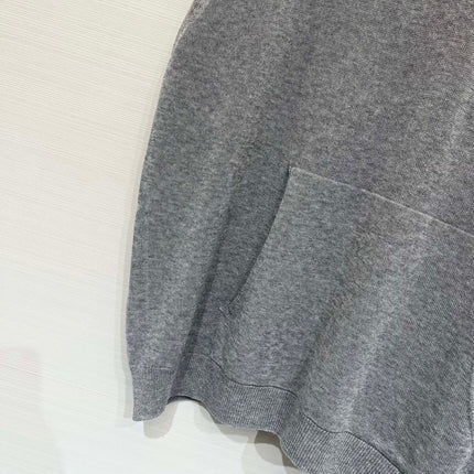 PRADA 26S HOODED SLEEVELESS KNIT TOP 1021