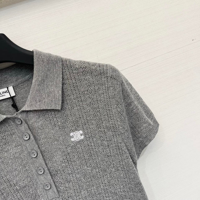 CELINE 26S KNIT POLO SHIRT 429