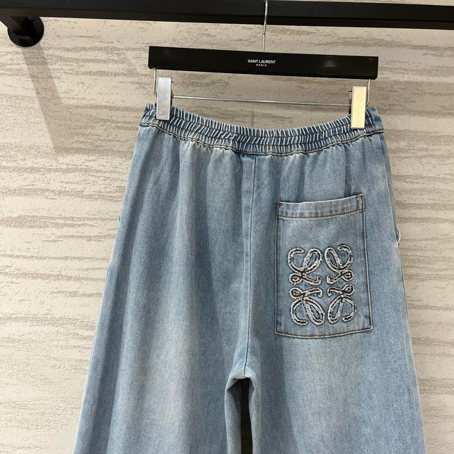 LOEWE 26S WIDE-LEG CROPPED JEANS 588