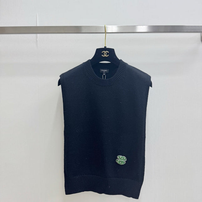 CHANEL 26S SLEEVELESS KNIT TOP 1316