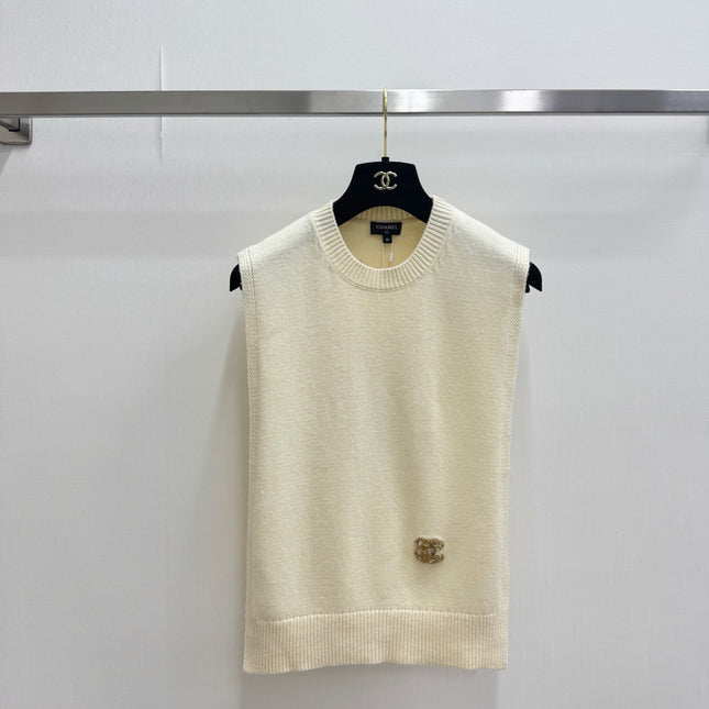 CHANEL 26S SLEEVELESS KNIT TOP 1315