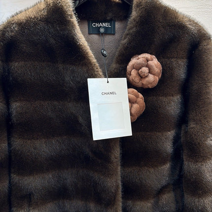 CHANEL 25S MINK FUR COAT 496