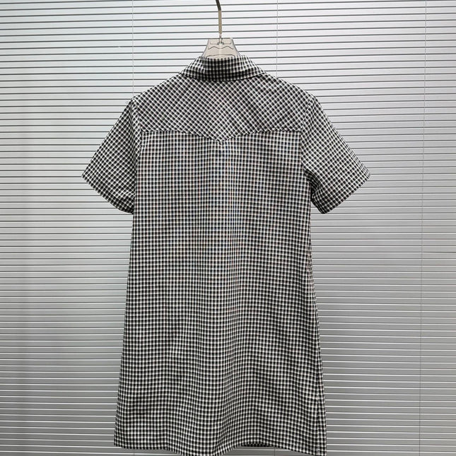 CELINE 26S PLAID SHIRT DRESS 494