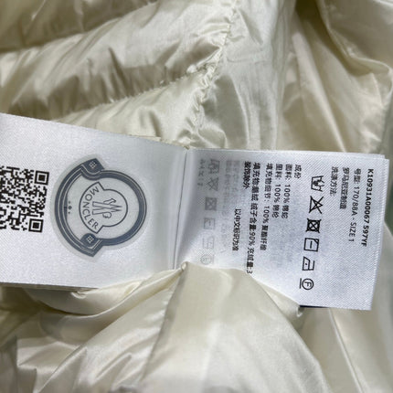 MONCLER 25S DOWN VEST IN WHITE 007