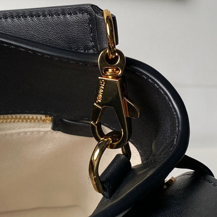 CHANEL 26S BUCKET SHOULDER BAG 27 IN BLACK LAMBSKIN GOLD HARDWARE