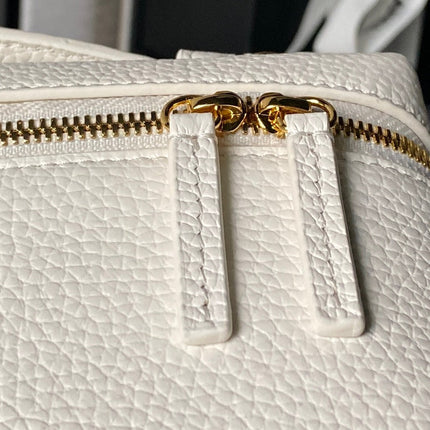 CHANEL 26S VANITY BAG 19 IN IVORY WHITE CAVIAR CALFSKIN GOLD HARDWARE