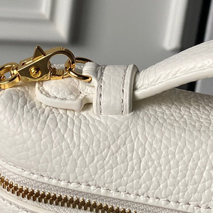 CHANEL 26S VANITY BAG 19 IN IVORY WHITE CAVIAR CALFSKIN GOLD HARDWARE