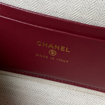 CHANEL 26S VANITY BAG 19 IN LIGHT PINK CAVIAR CALFSKIN GOLD HARDWARE