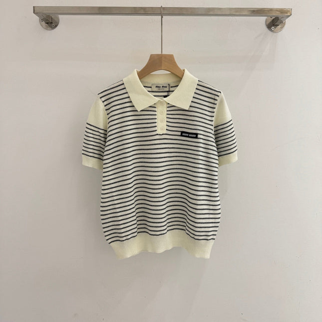 MIUMIU KNIT POLO SHIRT STYLE 391