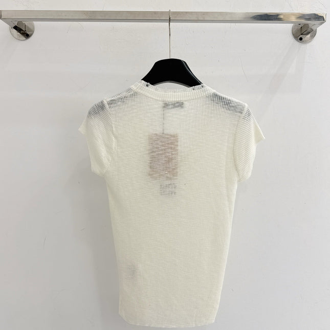 MIUMIU 26S SHORT-SLEEVED SWEATER STYLE 1095