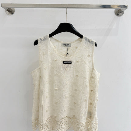 MIUMIU 26S LACE TANK TOP STYLE 1071