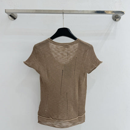YSL 26S SHORT SLEEVE KNIT T-SHIRT 423