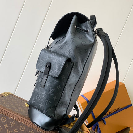 LV BACKPACK 41CM IN BLACK AND GREY MONOGRAM CANVAS 241041