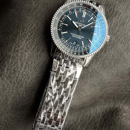NAVITIMER AUTOMATIC 41 STEEL BEZEL MIDNIGHT BLUE DIAL