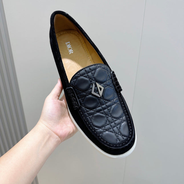 CD GRANVILLE BASIC LOAFER BLACK EMBOSSED CALFSKIN