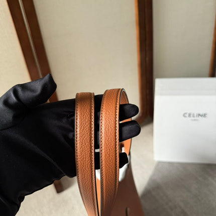 MEDIUM CABAS ANAÏS CUIR TRIOMPHE 54 IN BRONZE BROWN GRAINED CALFSKIN