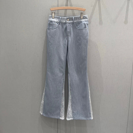 CC Flared Jeans Blue Gray Cotton