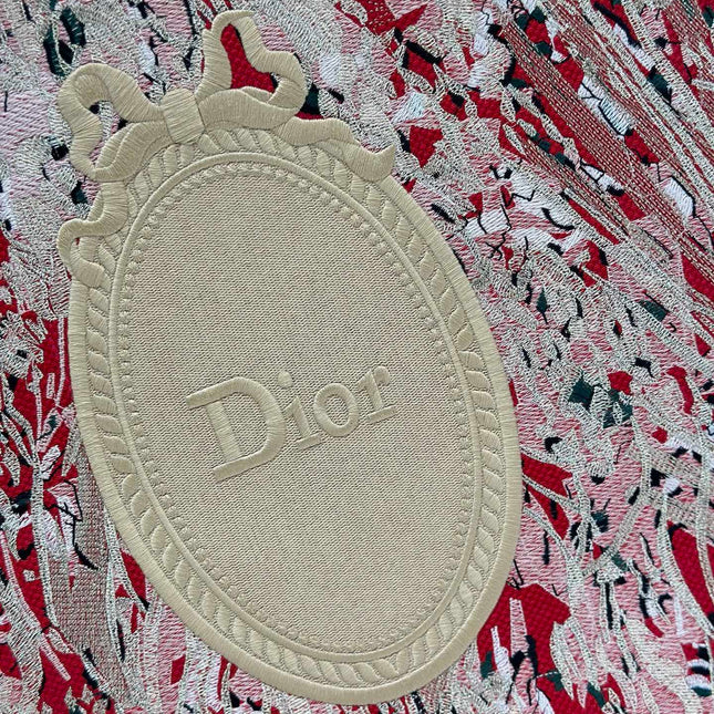 DIOR 26S LARGE BOOK TOTE 42 IN LIGHT BEIGE WOVEN FABRIC STYLE 2