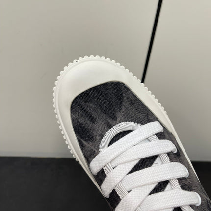 LP CLASSIC BISCUIT SNEAKER CHARCOAL CALFSKIN